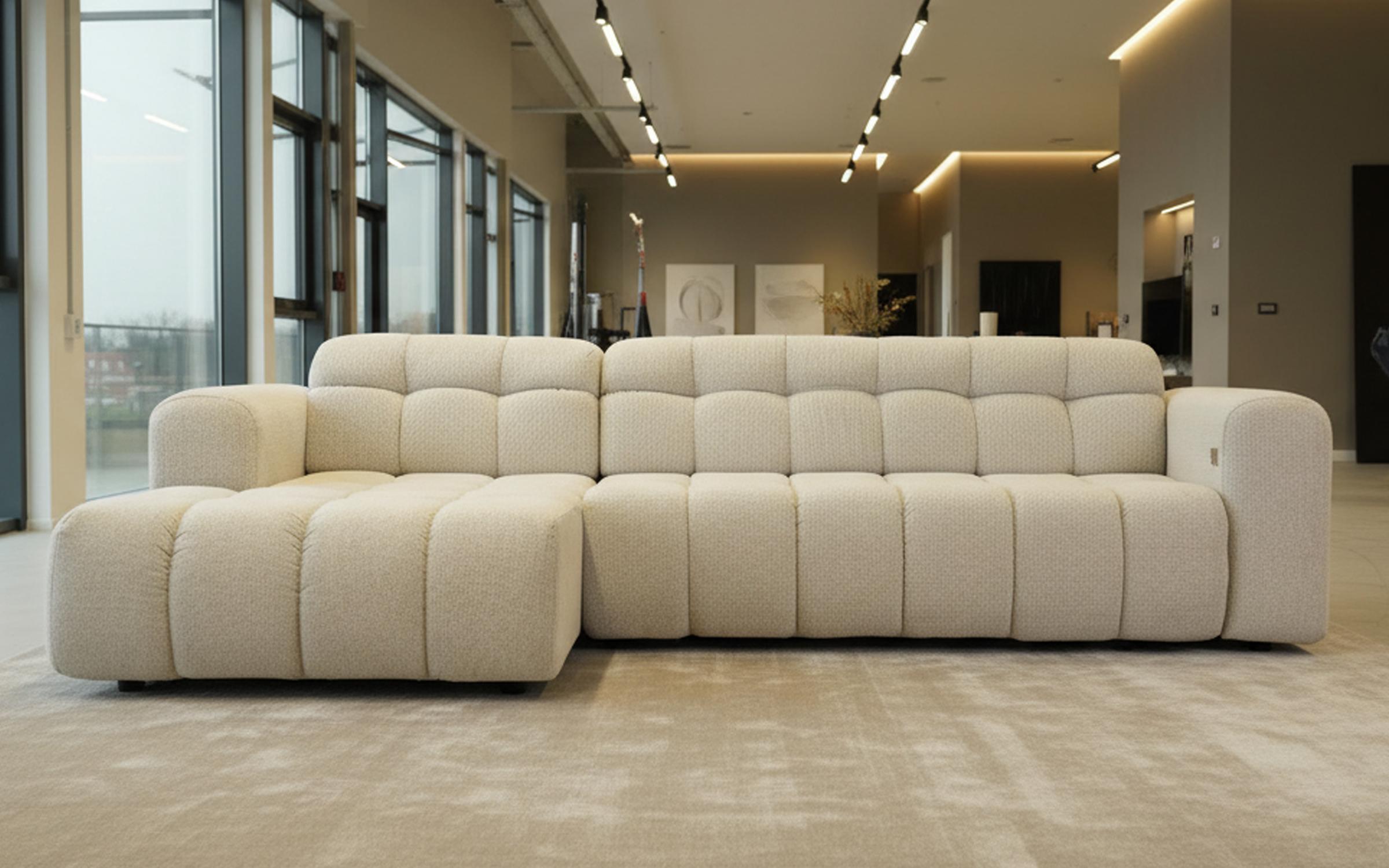 Раскладной угловой диван с электрическим механизмом Модера, белый  4